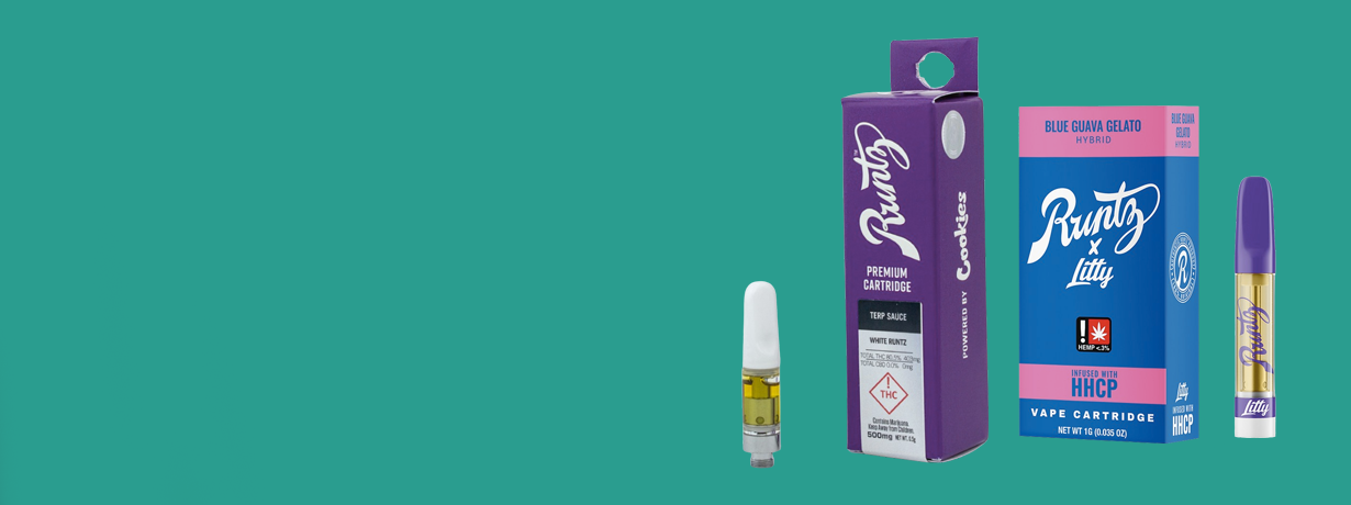 Runtz weed carts banner